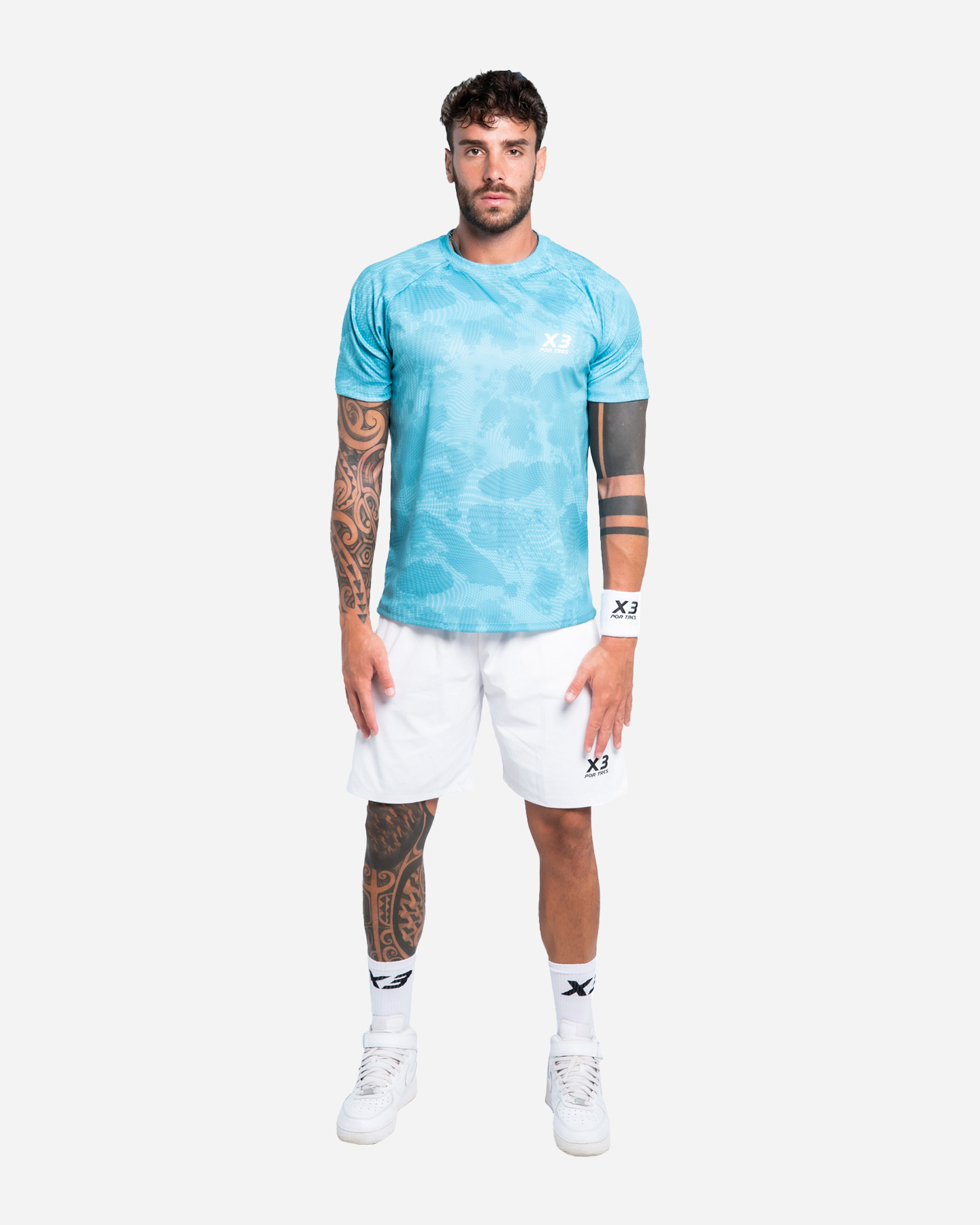 T-shirt tennis X3 POR TRES BRUXELLES M - 1 | Cisalfa Sport